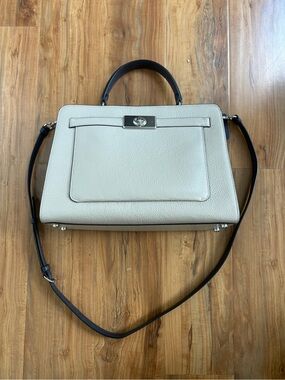 Coach C8210 2-Way Handbag Shoulder Crossbody Bag Greige